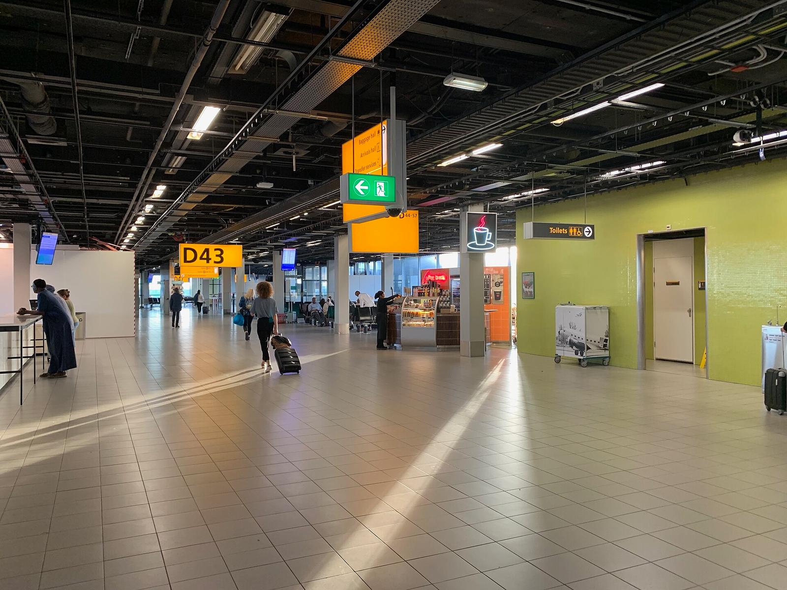 Morning in Schiphol Airport